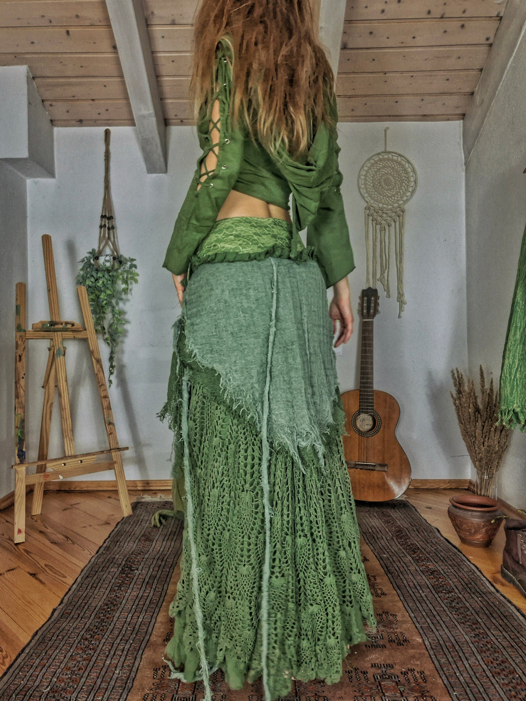 Wild Leaf Fairy Maxi Skirt