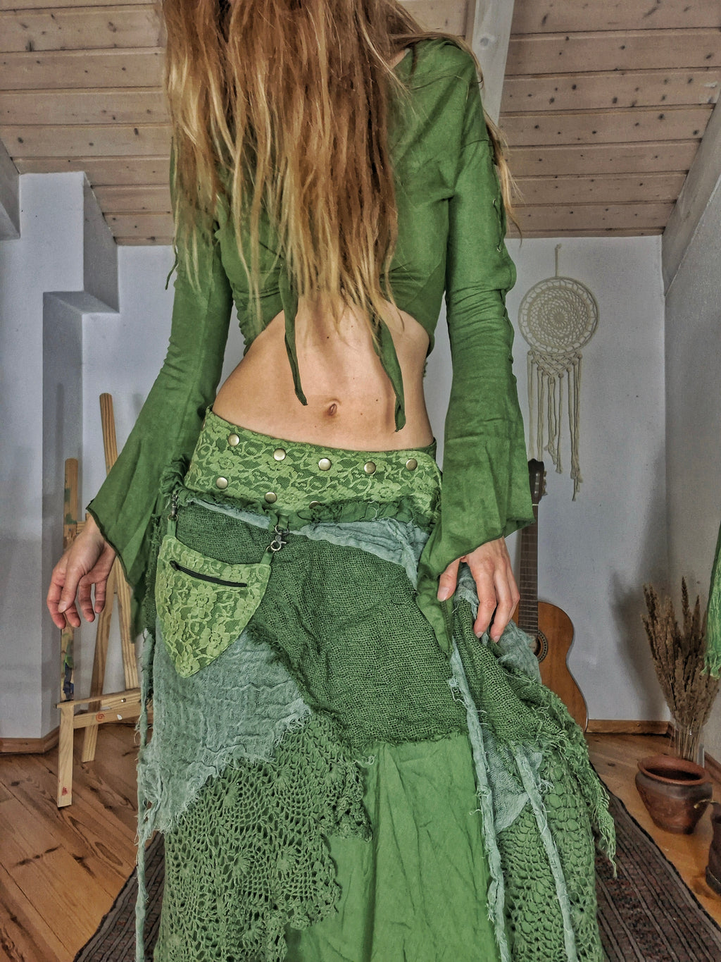 Wild Leaf Fairy Maxi Skirt