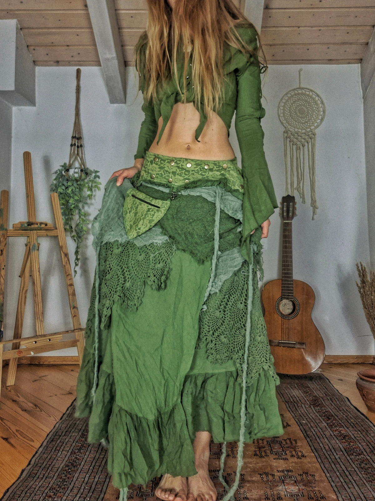 Wild Leaf Fairy Maxi Skirt