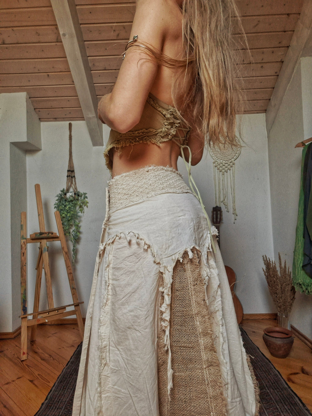 Earth Soul Natural Maxi Skirt