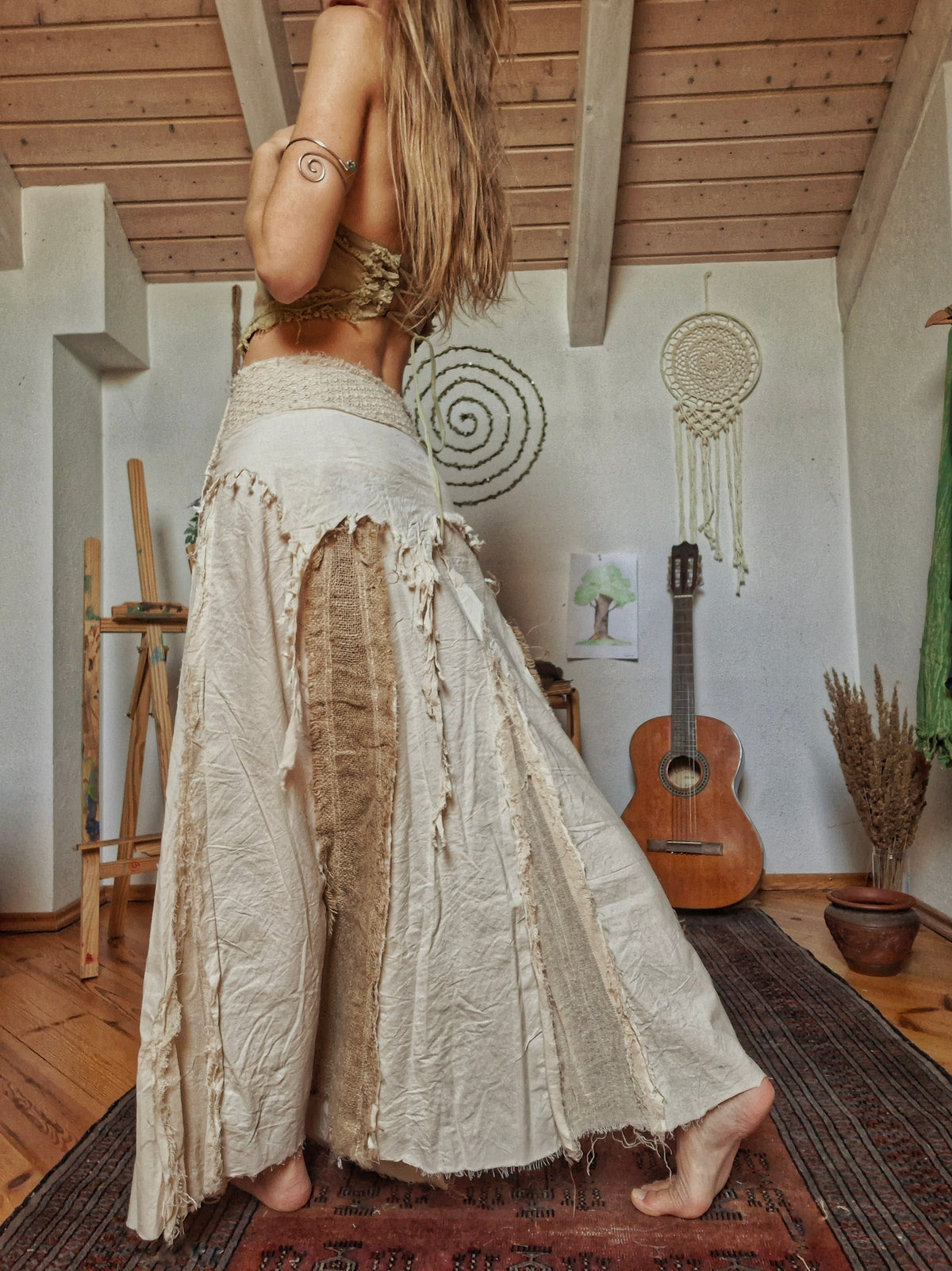 Earth Soul Natural Maxi Skirt