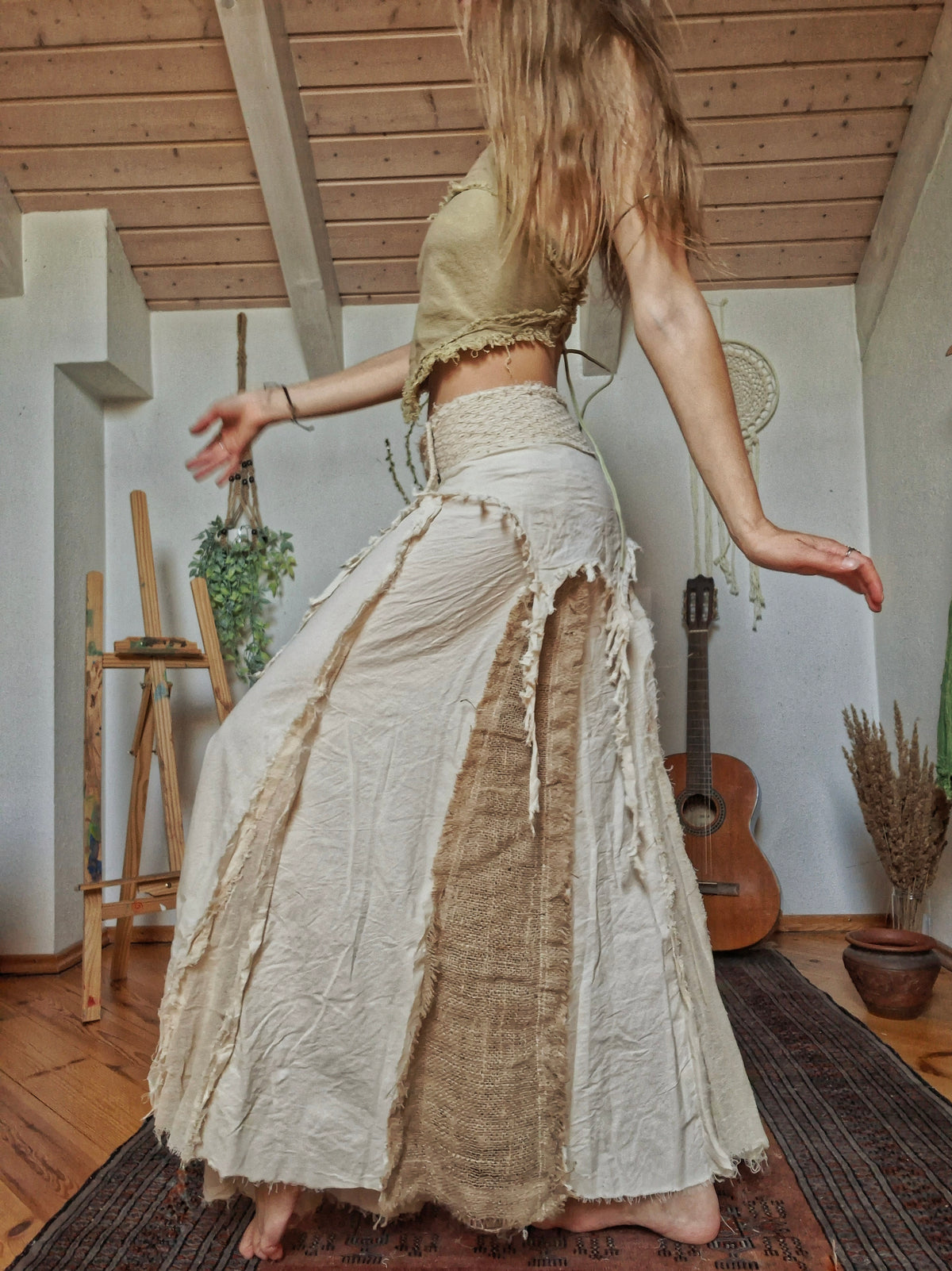 Earth Soul Natural Maxi Skirt