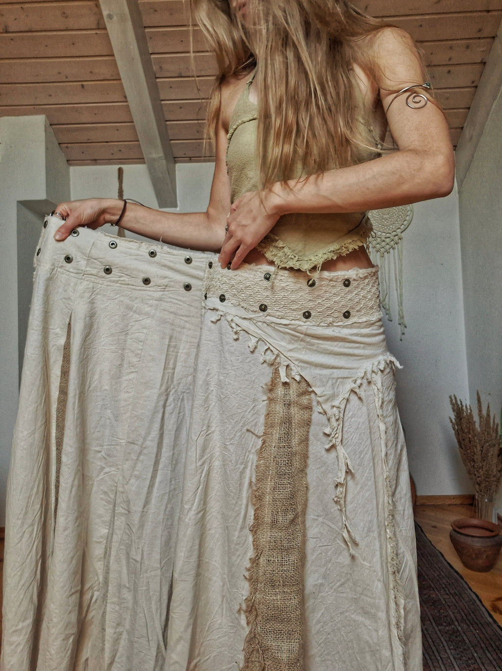 Earth Soul Natural Maxi Skirt