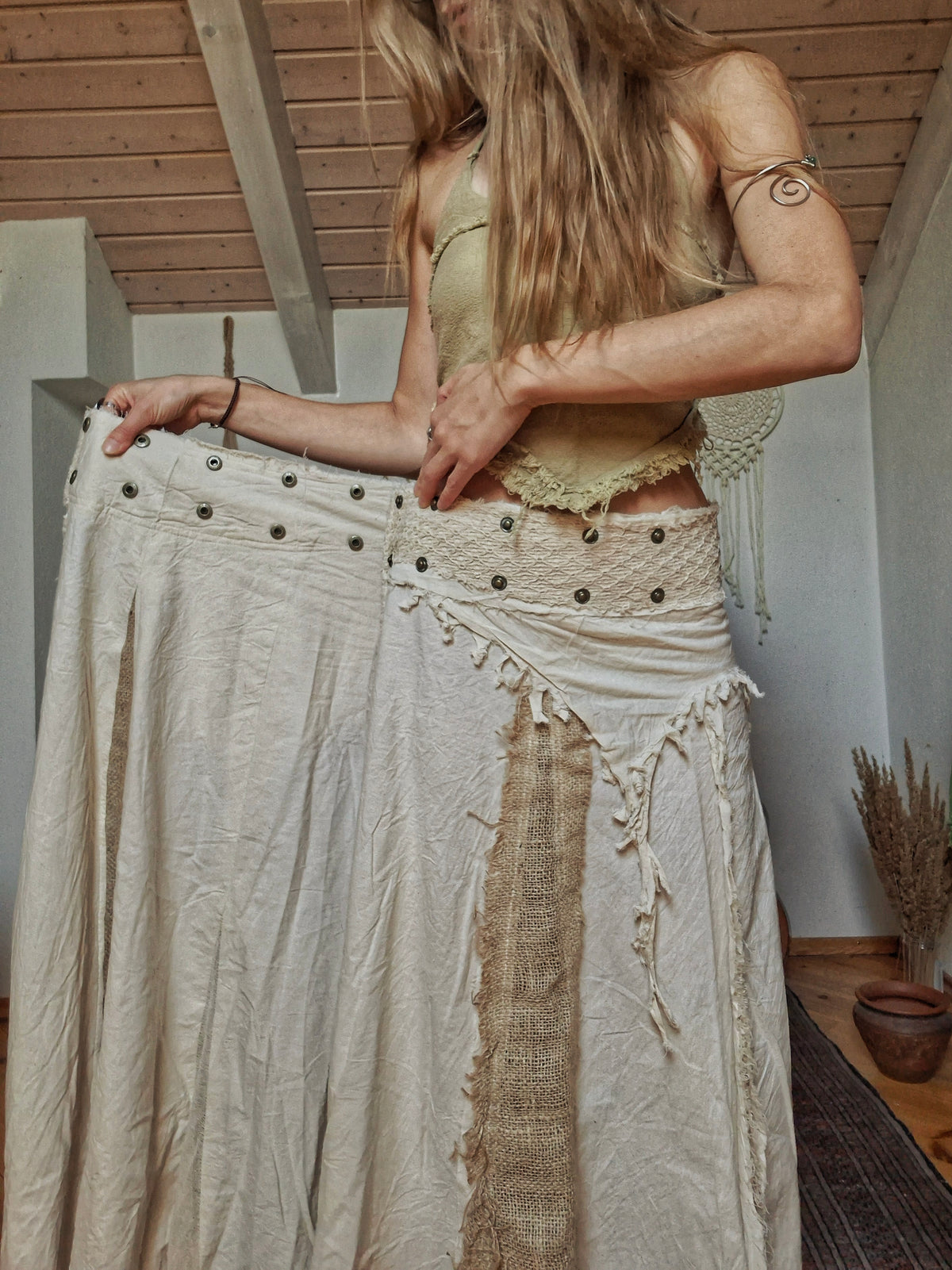 Earth Soul Natural Maxi Skirt