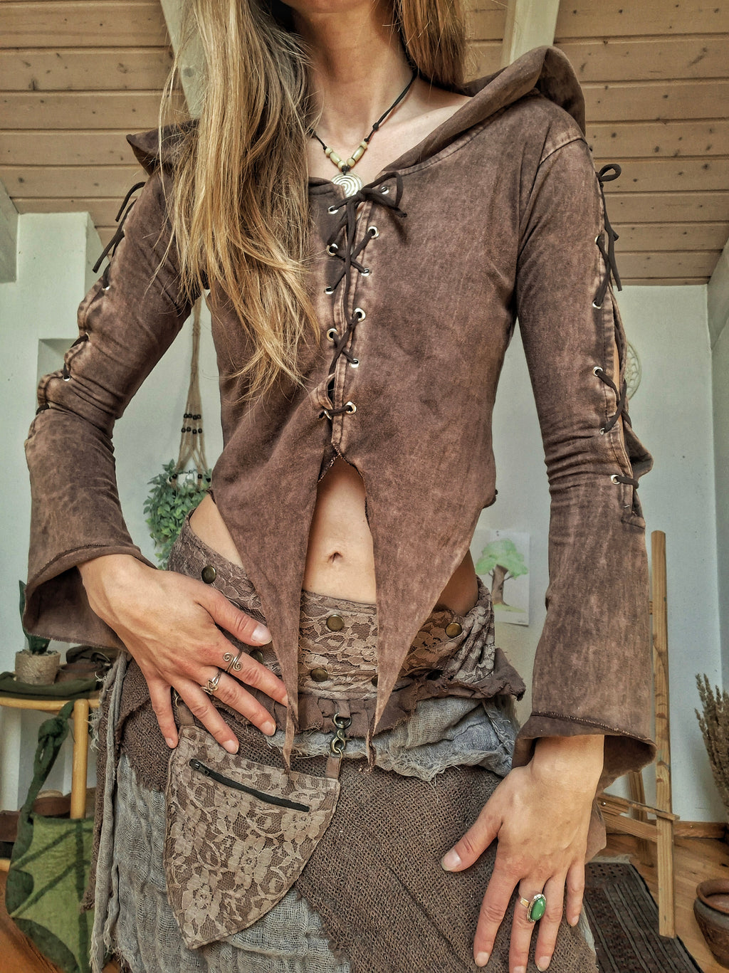 Woodland Realm Hooded Fairy Top