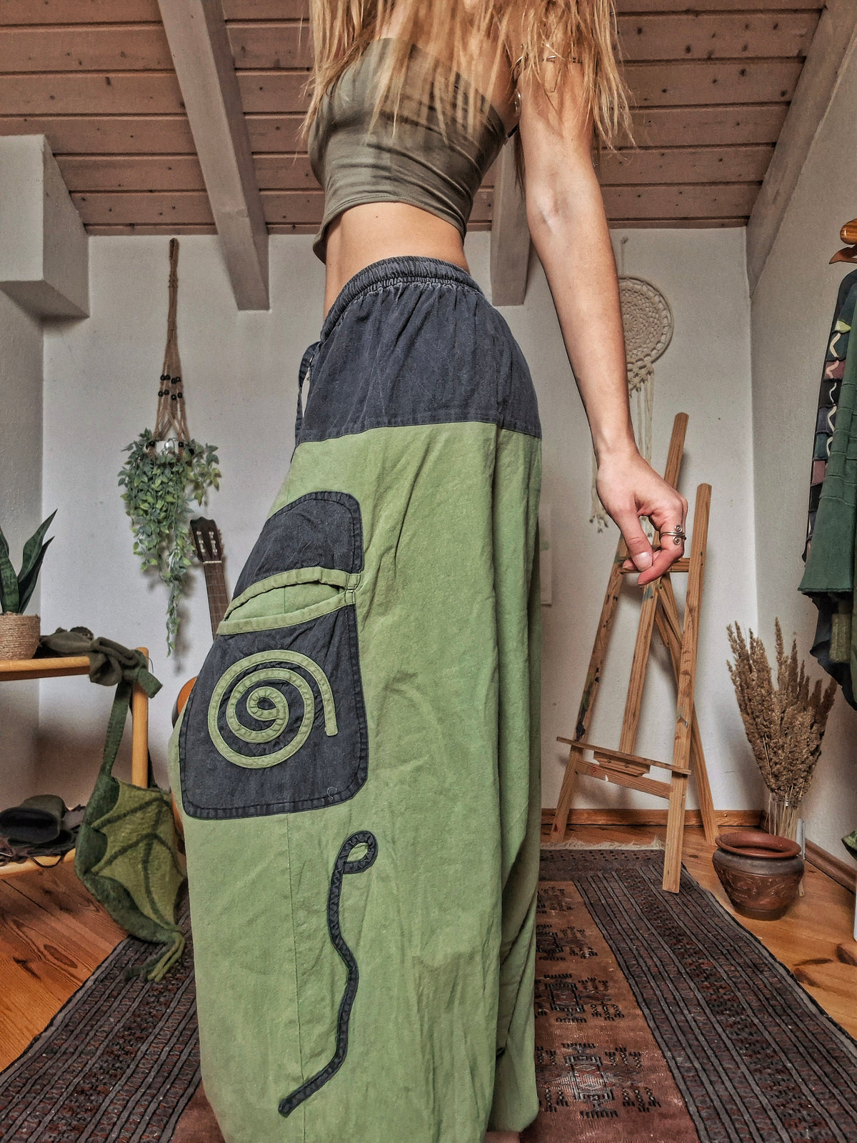 Earth Spiral Harem Trousers