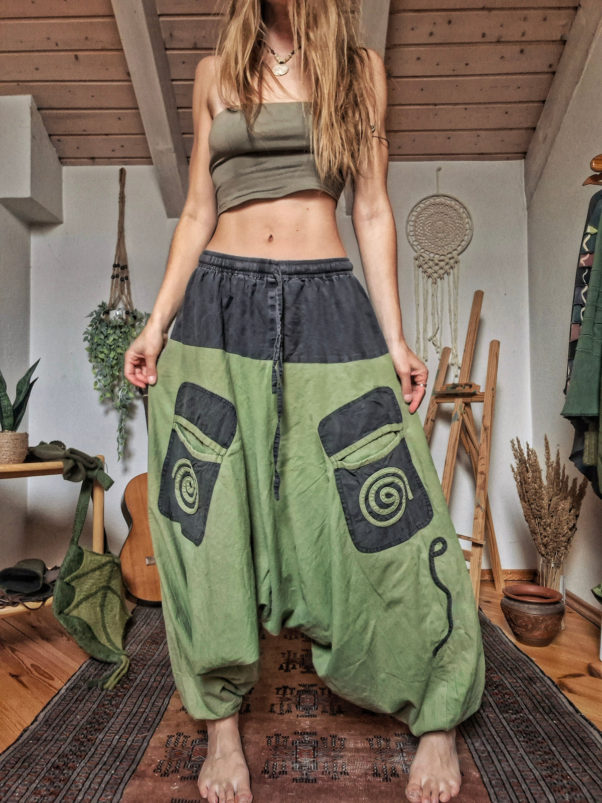 Earth Spiral Harem Trousers