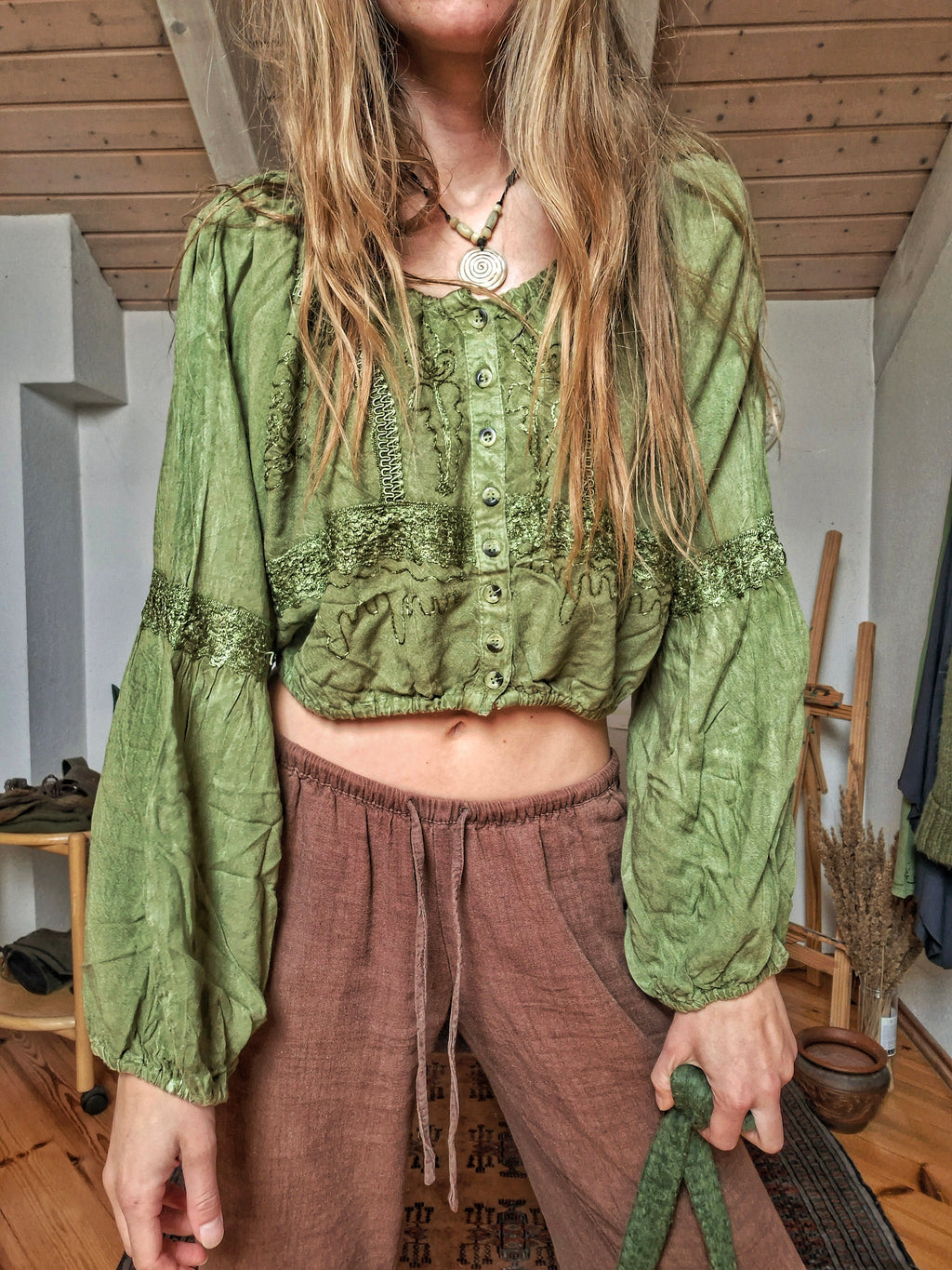 The Heirloom of the Woodland Kingdom • Embroidered Fairy Blouse