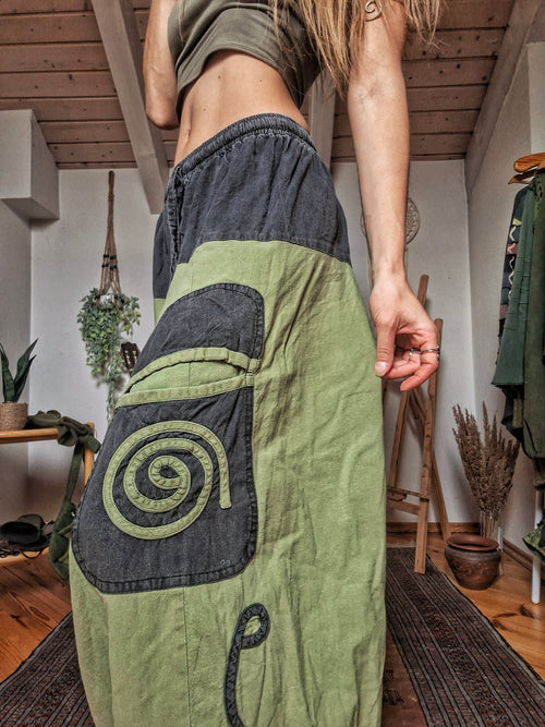 Earth Spiral Harem Trousers