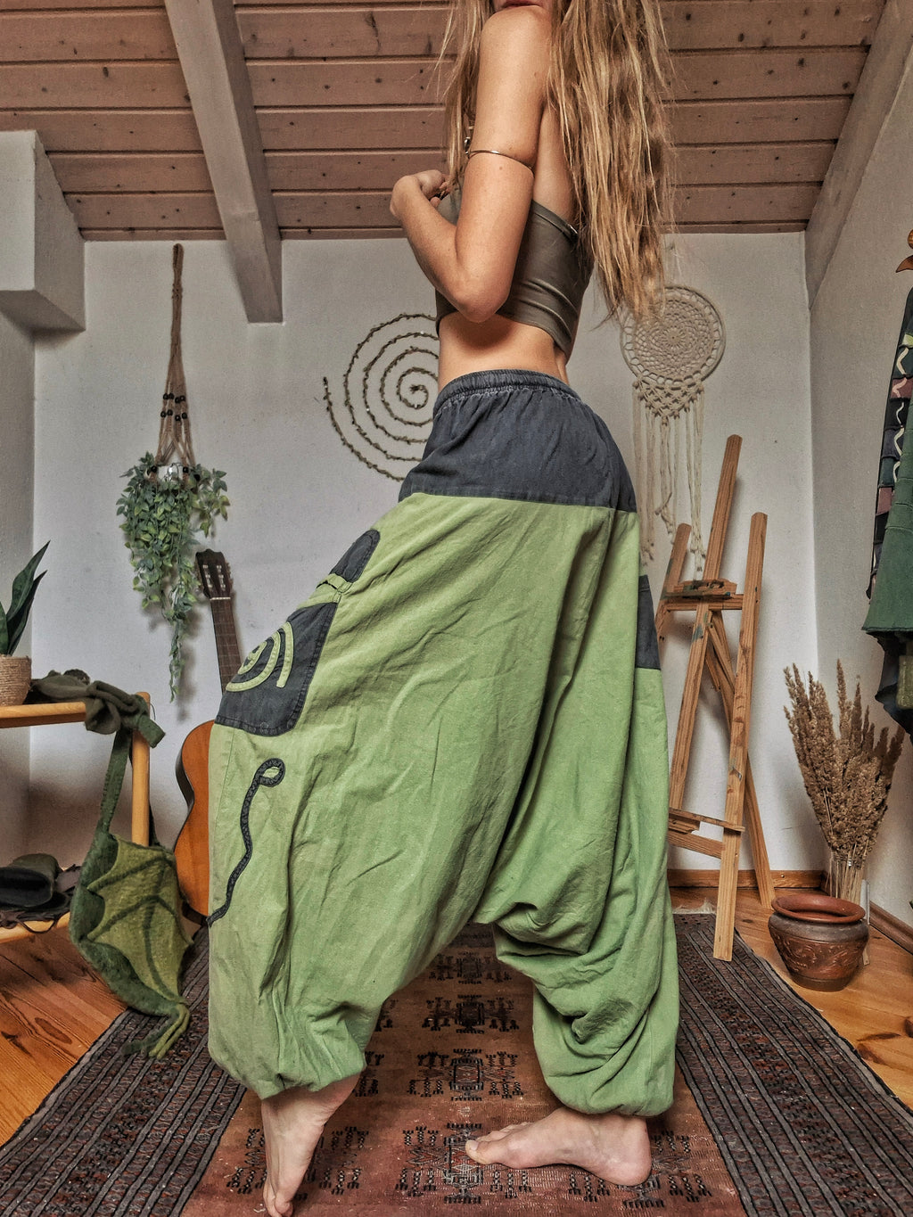 Earth Spiral Harem Trousers