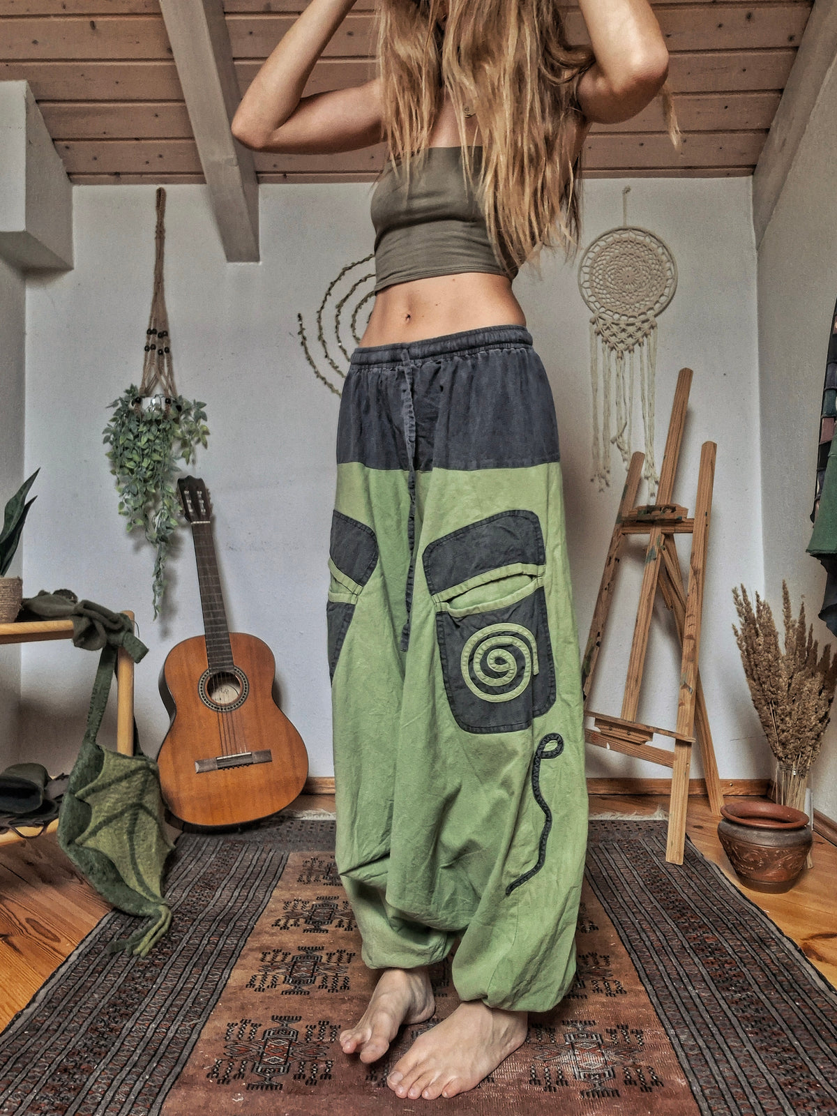Earth Spiral Harem Trousers