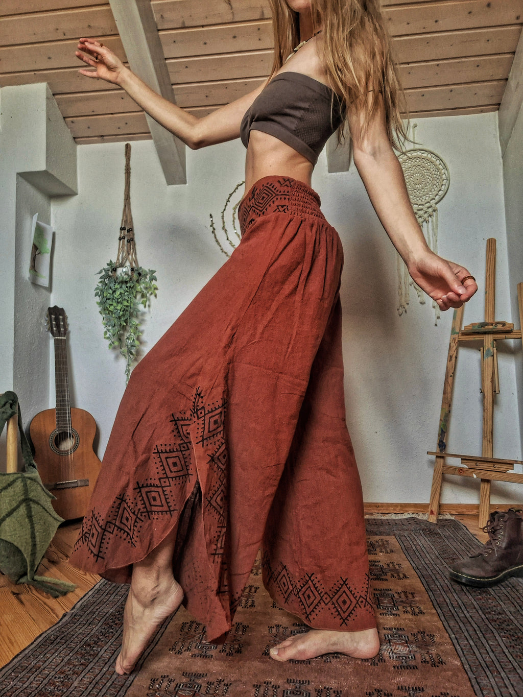 Tribal Earth Wide Leg Trousers