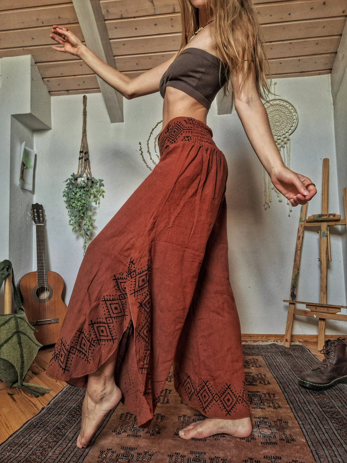 Tribal Earth Wide Leg Trousers