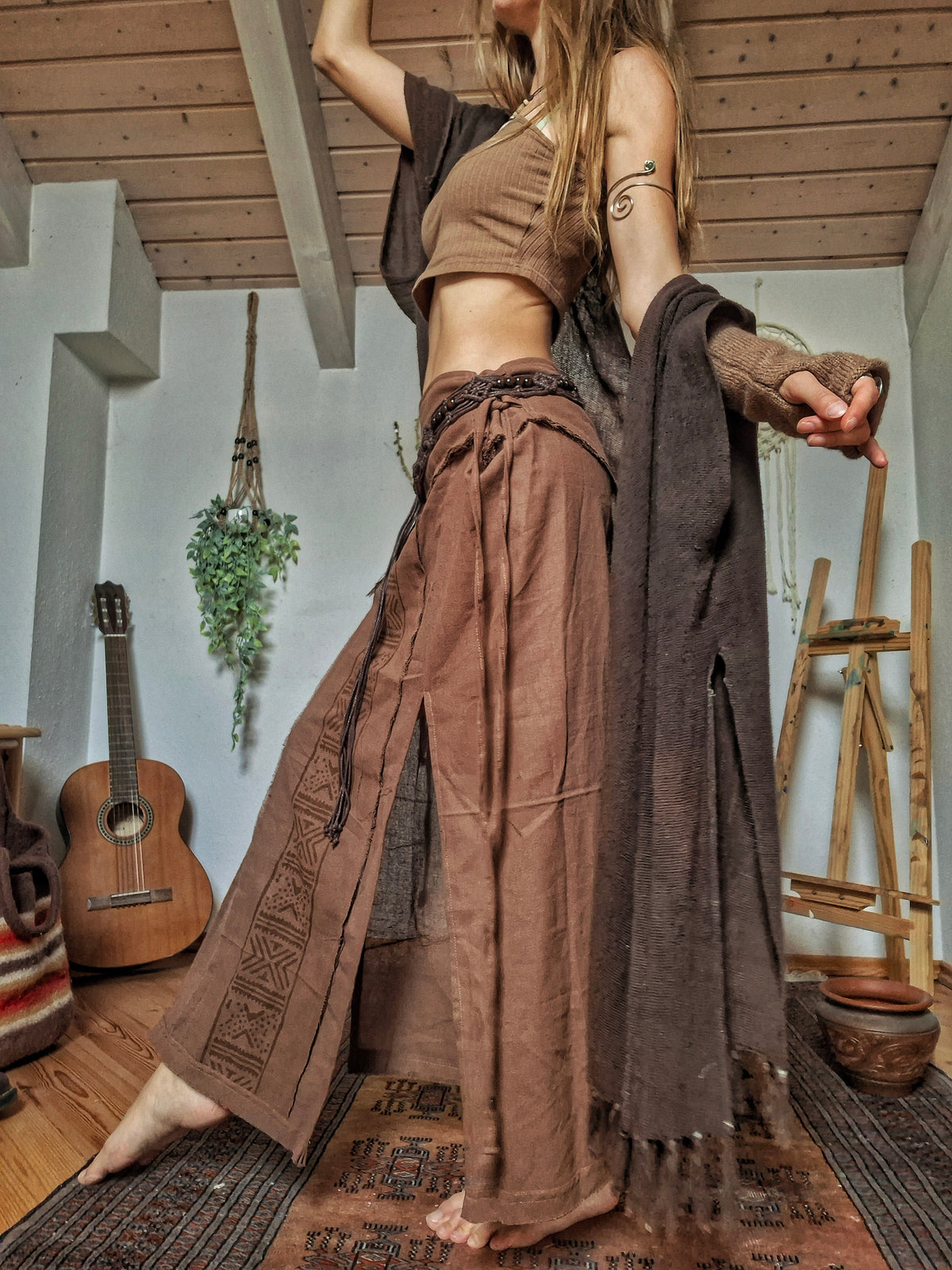 Sacred Earth Tribal Wrap Maxi Skirt