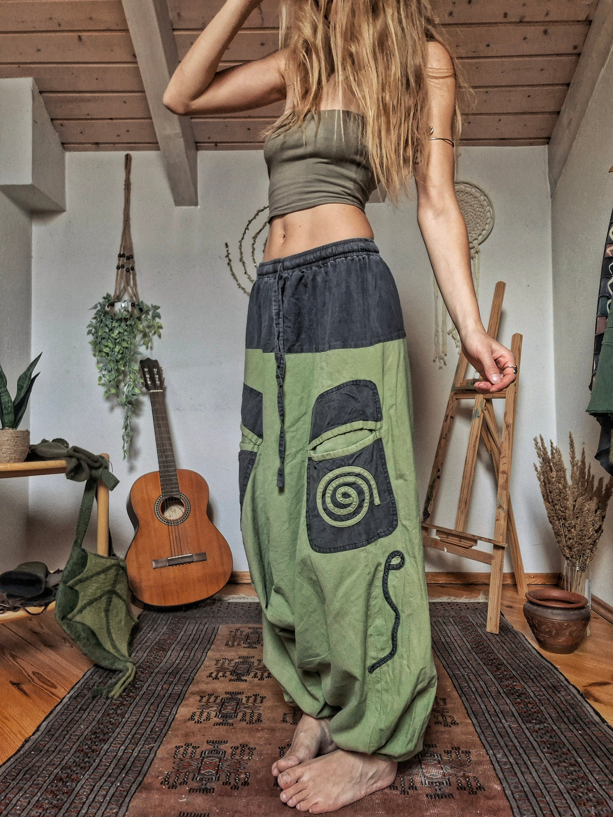 Earth Spiral Harem Trousers