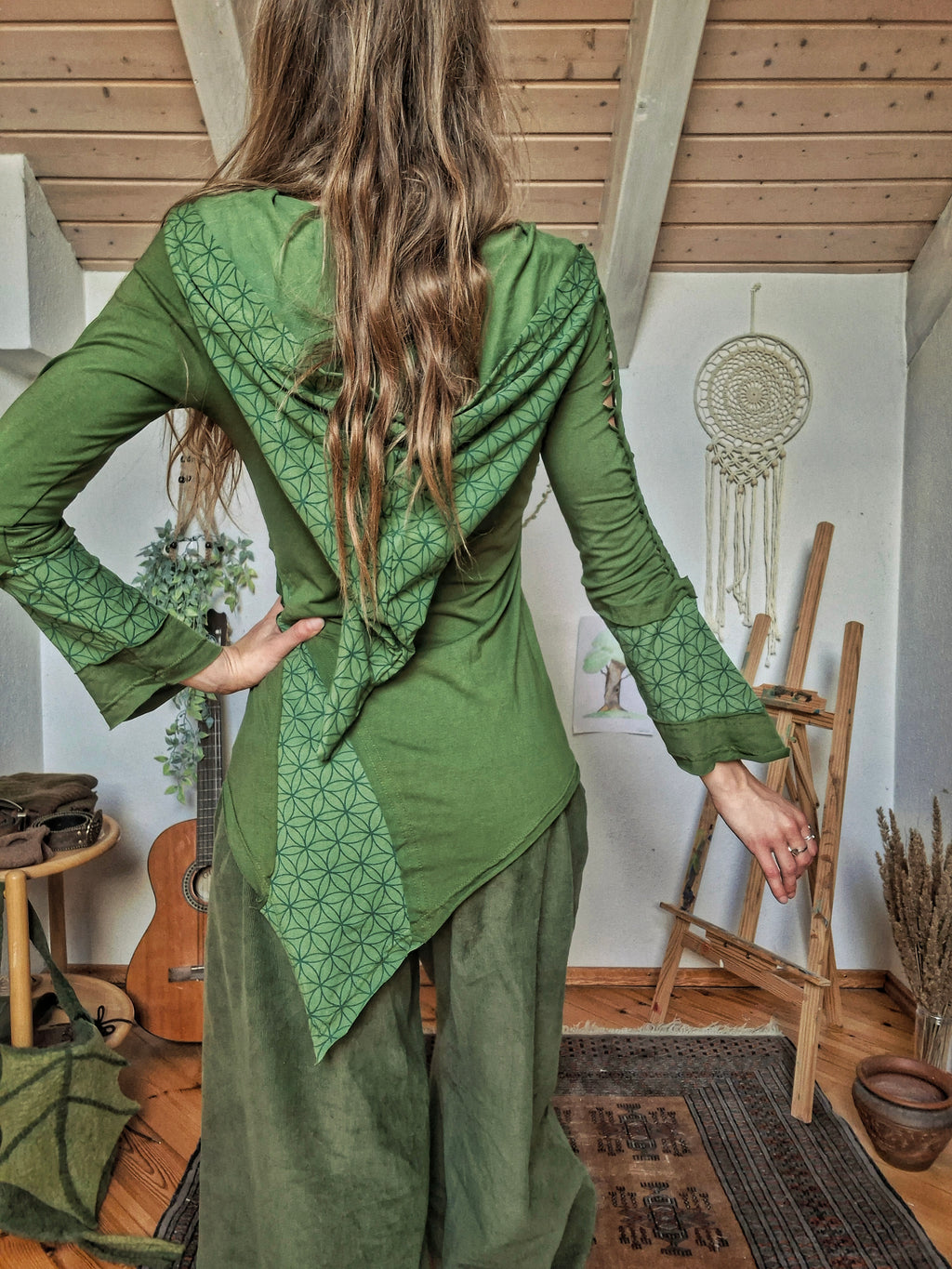 Enchanted Forest Elf Lace-up Top