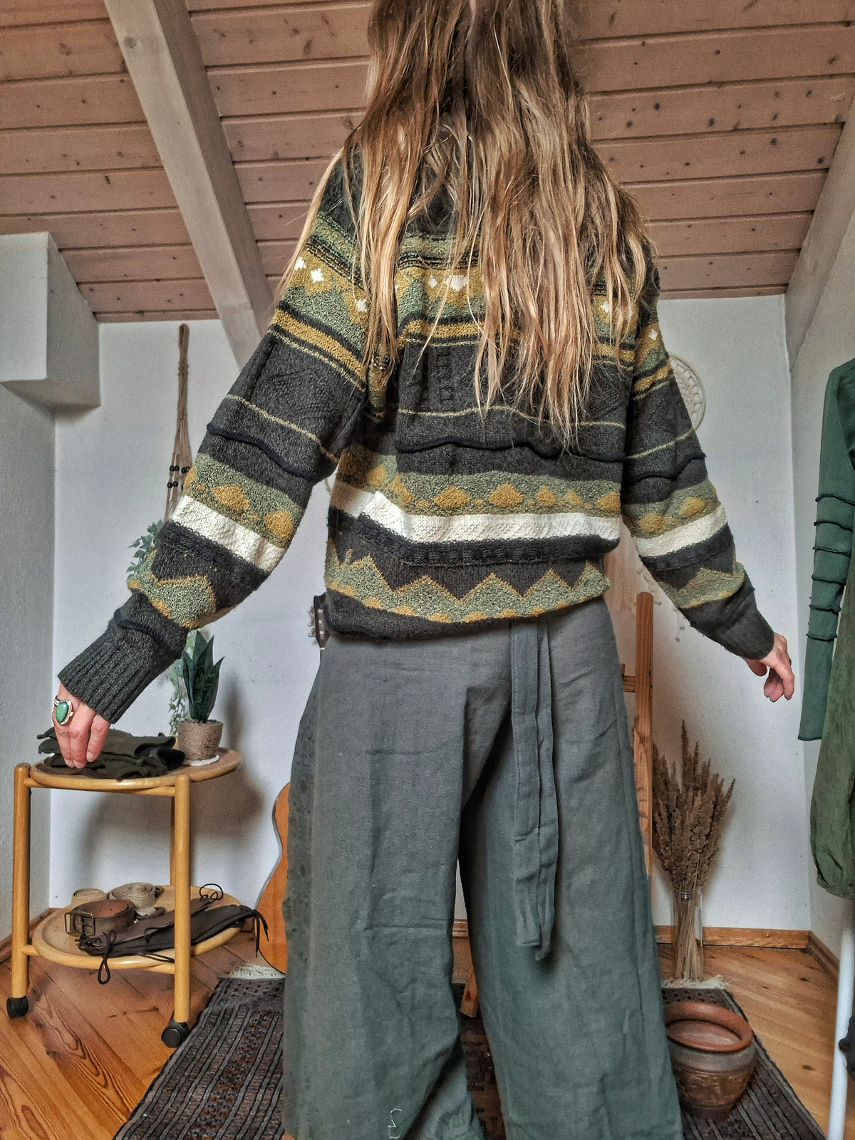 Mystical Forest 90s Knit Wool Jumper