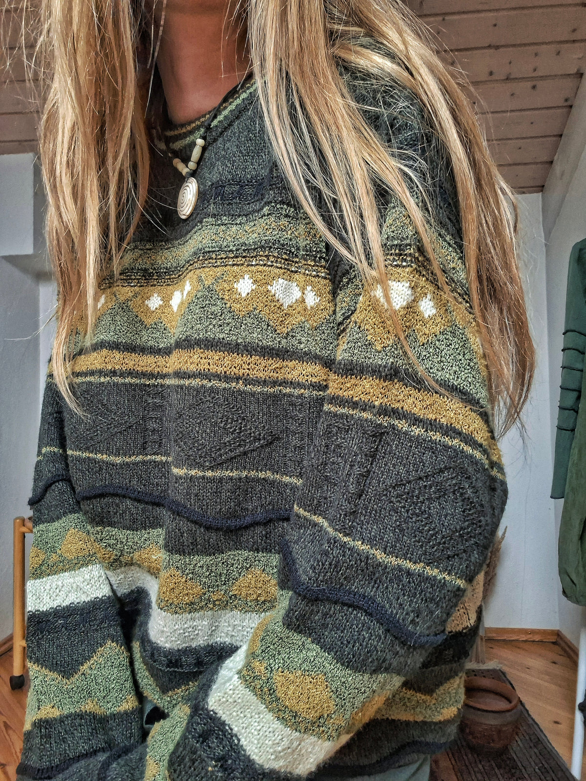 Mystical Forest 90s Knit Wool Jumper