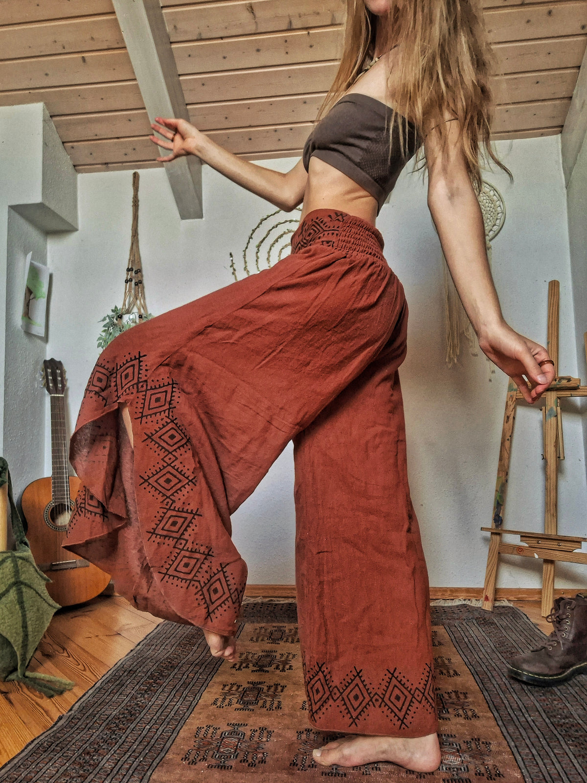 Tribal Earth Wide Leg Trousers