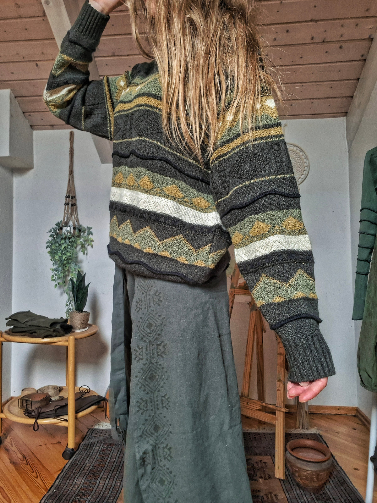 Mystical Forest 90s Knit Wool Jumper