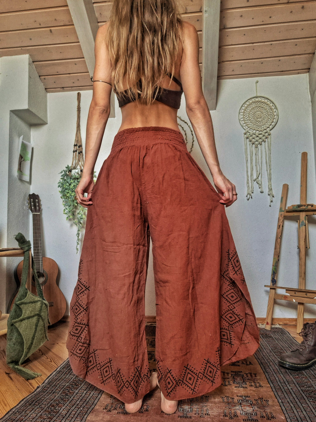 Tribal Earth Wide Leg Trousers