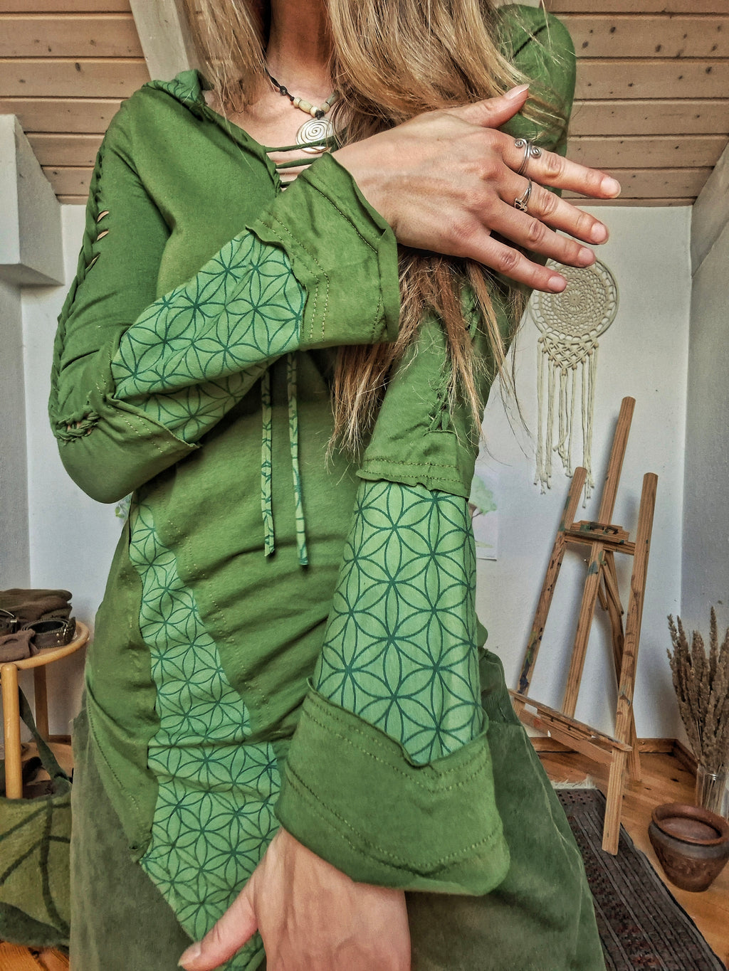 Enchanted Forest Elf Lace-up Top