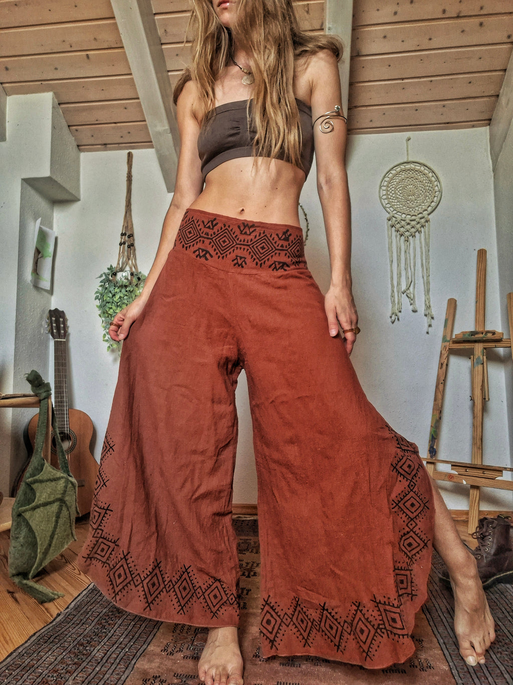 Tribal Earth Wide Leg Trousers