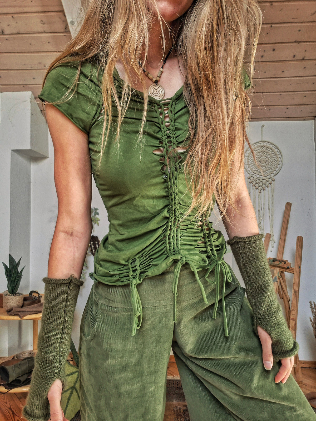 Forest Weaver Fairy Top