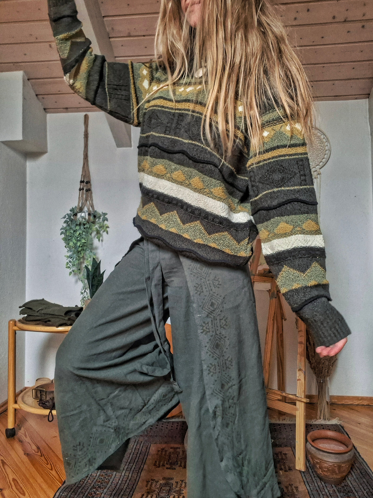 Mystical Forest 90s Knit Wool Jumper