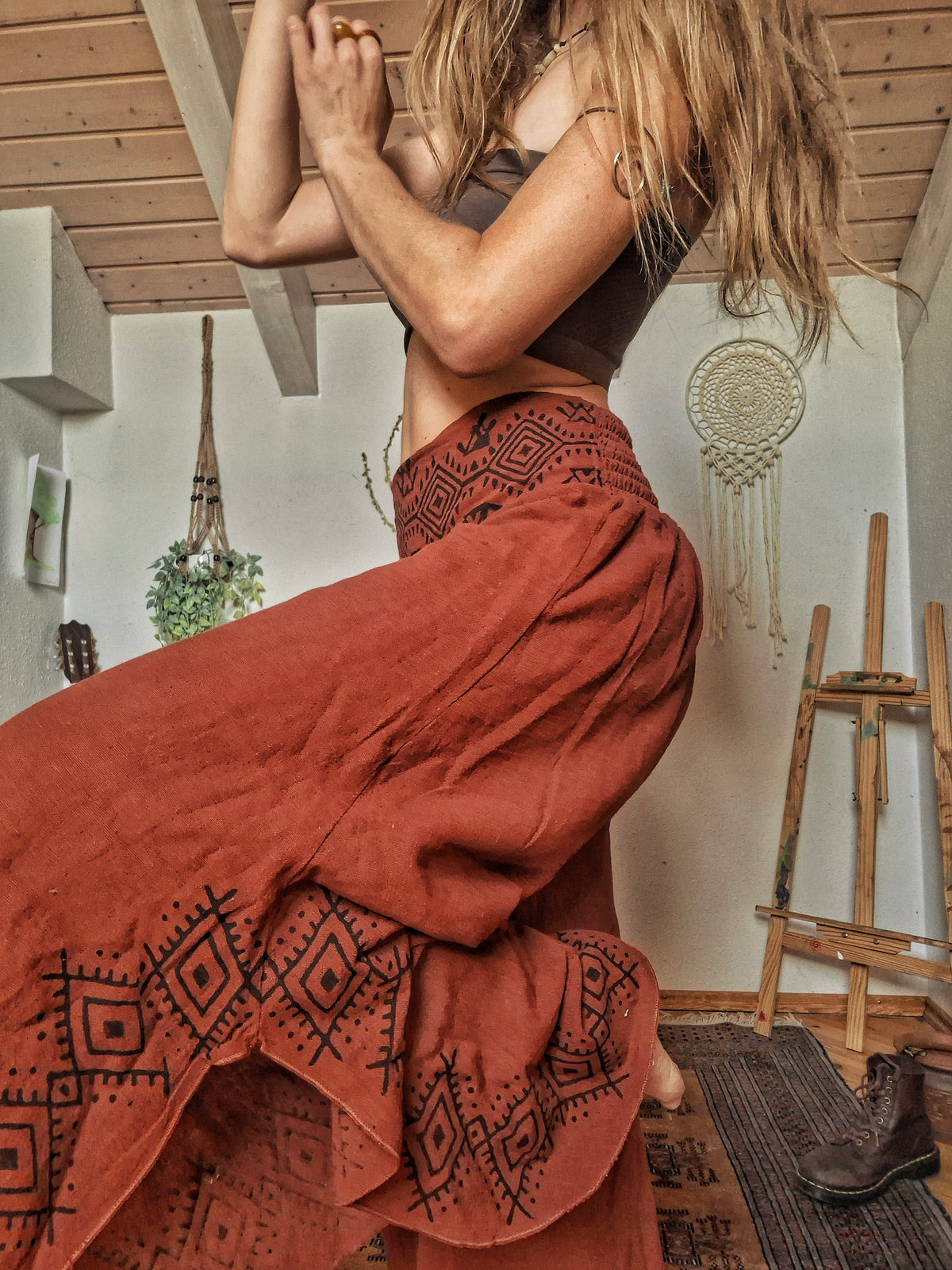 Tribal Earth Wide Leg Trousers
